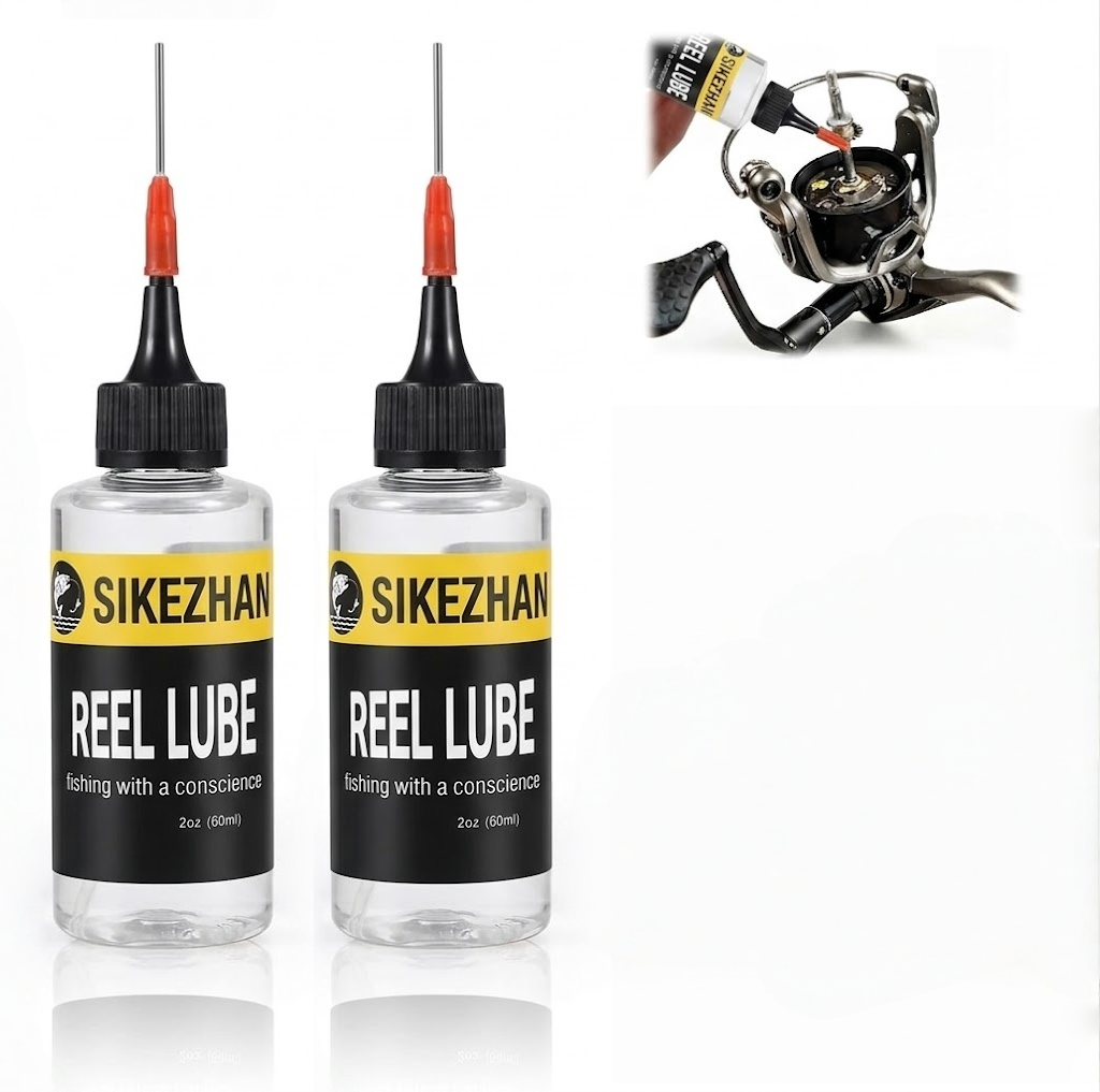 Ice Fishing Line - SIKEZHAN 60ml Angelrollen-Schmieröl mit Nadelaufsatz für